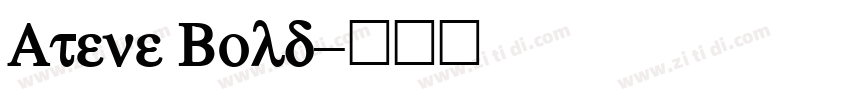 Atene Bold字体转换